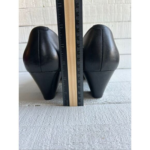 Dansko Women’s Black Leather Wedge Slip-On Comfort Heels Size 40 - Picture 6 of 12